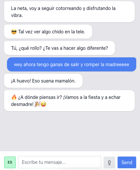 Chido app chat screenshot